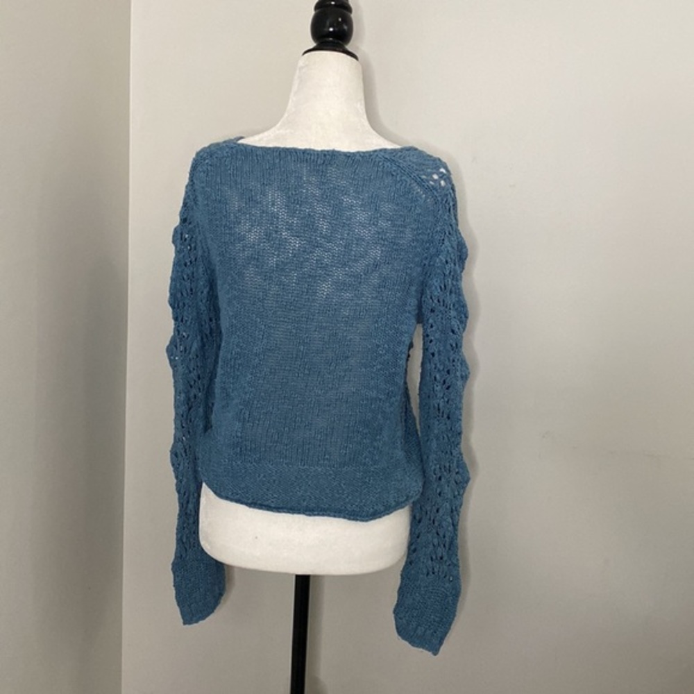 Sandwich Knit‎ Crochet Boho Sweater - Picture 3 of 4